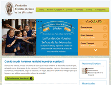 Tablet Screenshot of fundacionlasmercedes.org